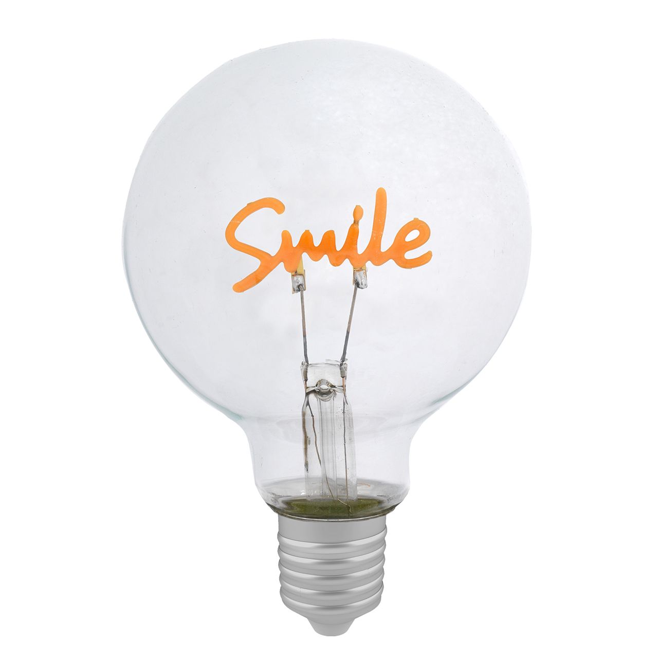 LAMPADA DIAM. 95 TRASPARENTE CON SCRITTA SMILE (Accessorio)